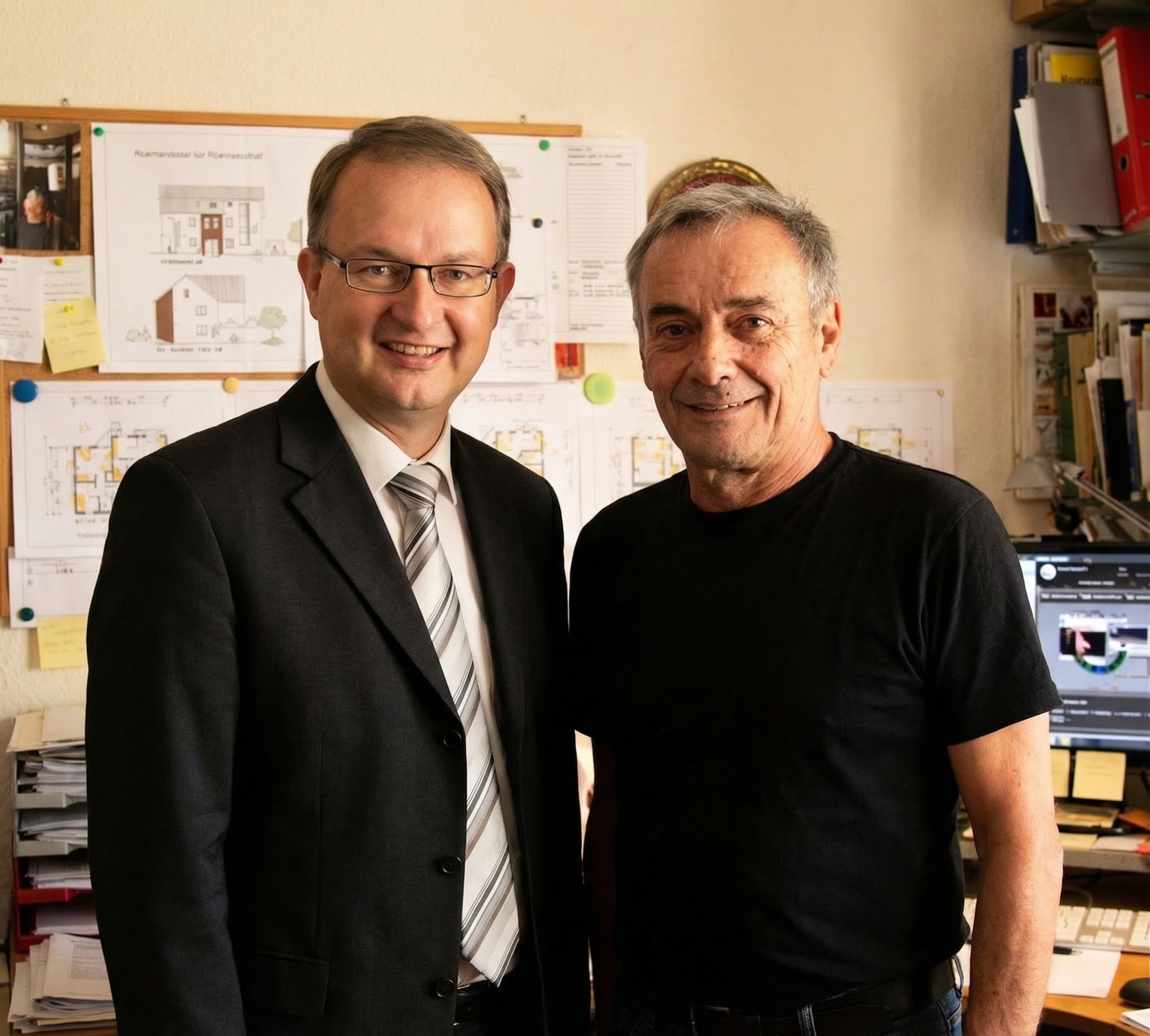 Werner Scherer und Andreas Eiden – das Team von EnergieWissen